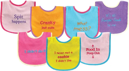 Miniatura 21 de Luvable Friends Baby Cotton Terry Drooler Bibs with PEVA Back, Transportation, One