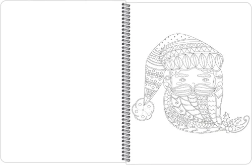 Miniatura 4 de Libro para colorear de Navidad para adultos (encuadernado lateralmente)