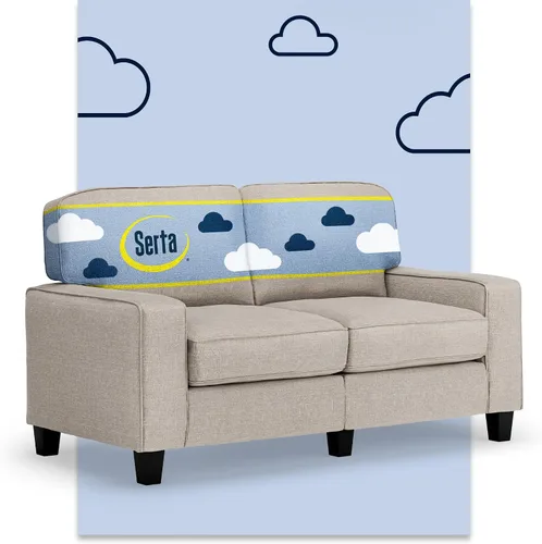 Miniatura 37 de Serta Palisades Sofás Tapizados para Sala, Sofá de Diseño Moderno, Tela, Beige