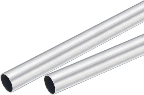 Miniatura 38 de uxcell Tubo redondo de aluminio 6063 0.157 in OD 0.118 in diámetro interior 11.811 in longitud tubería
