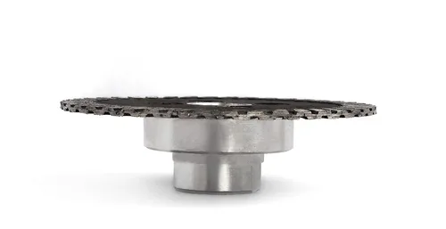 Miniatura 3 de 3" Mini hoja de sierra de diamante con brida extraíble 5/8-11 talla piedra mármol hormigón