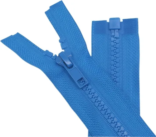 Miniatura 5 de YaHoGa 2 piezas cremalleras separadoras #5 de 30 pulgadas para coser abrigos y chaquetas, cremalleras de plástico moldeado amarillo a granel