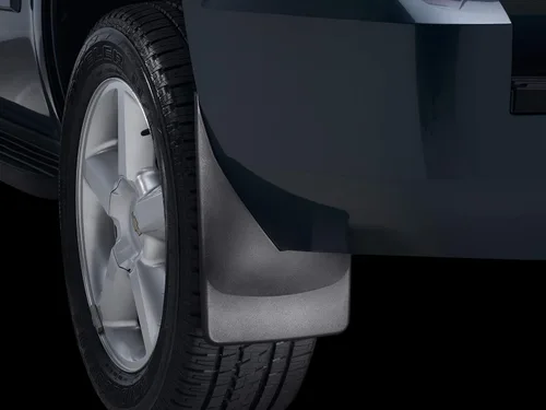 Miniatura 7 de WeatherTech Guardabarros personalizado sin taladrar para Ford F-150 Raptor, juego delantero, medio y trasero (110150-110151-120150), color negro
