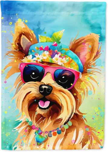 Miniatura 63 de Caroline's Treasures DAC2448GF - Bandera de jardín con diseño de perro afgano hippie Dawg, bandera decorativa para patio exterior, patio, obras