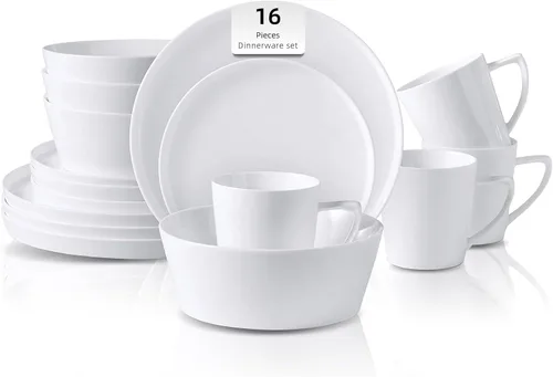 Miniatura 7 de Bone China - Forma de cono de porcelana, Elegance White Cup Espresso de 5 onzas y platillo, juego de 6 tazas y 6 platillos