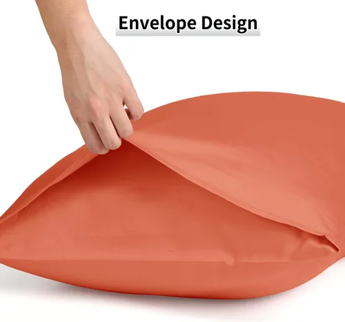 Miniatura 114 de Warmstar Juego de 2 fundas de almohada de algodón de tamaño estándar, fundas de almohada de 600 hilos de 20 x 26 pulgadas, fundas de almohada