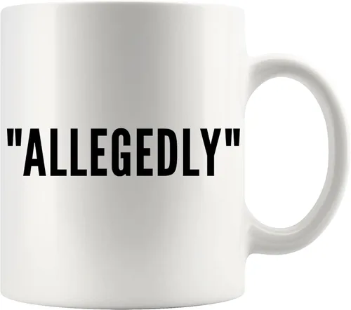 Miniatura 10 de Allegedly Lawyer - Taza divertida de graduación para estudiantes de derecho, profesores, abogados, taza de café de cerámica, novedosa, 11 onzas