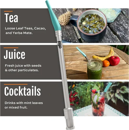 Miniatura 5 de JoGo - La pajita original para preparar café y té - Cafetera portátil - Filtro de acero inoxidable de una sola porción - Función de filtro