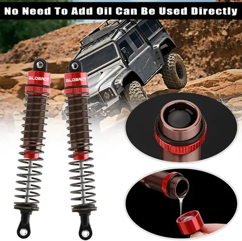 Miniatura 3 de Juego de 4 amortiguadores RC ajustable para coche de oruga RC Axial SCX10 TRX4 D90 (4.331 in)