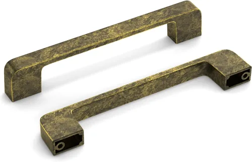 Miniatura 32 de Paquete de 5 tiradores para gabinete de 3–3/4 pulgadas, color negro mate, manijas negras para cajones, manijas para alacena de cocina, herrajes