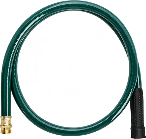 Worth Leader Manguera de jardín corta de 3/4 pulgadas x 5 pies - Resistente, duradera, ligera, conexiones macho a hembra - Sin dobleces, tubo de