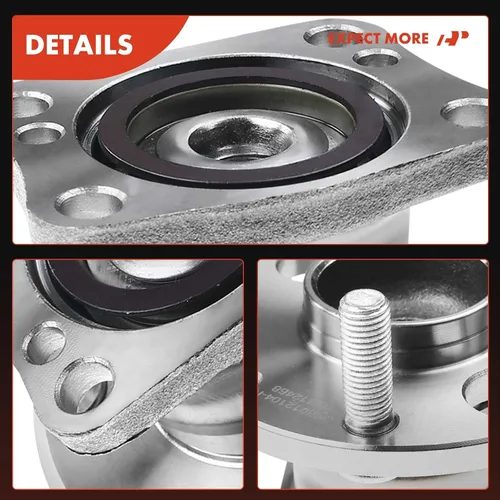 Miniatura 8 de A-Premium Cojinete de rueda trasera y conjunto de cubo con ABS y 5 lengüetas compatible con Mazda 2 2011 2012 2013 2014