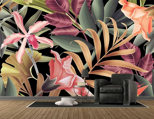 Miniatura 16 de Reyhui - Mural de pared con imagen de bosque y arroyo, papel tapiz grande con escena natural para dormitorio, sala de estar, fondo de TV, sofá