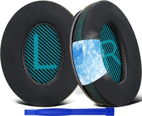 SoloWIT Almohadillas de gel refrescante para auriculares Bose, almohadillas de repuesto para Bose QuietComfort 15 QC15 QC25 QC2 QC35/Ae2 Ae2i Verde