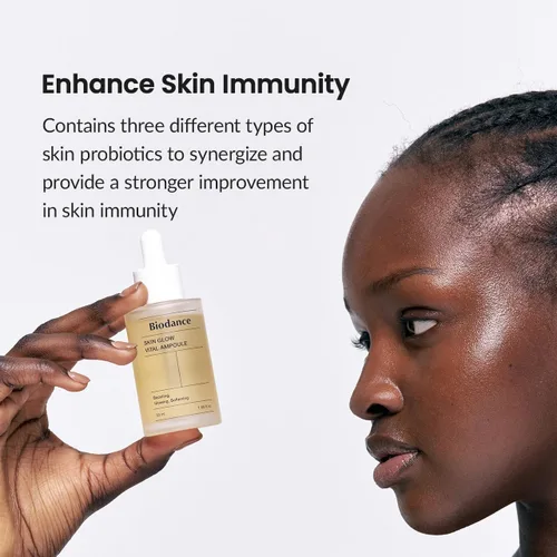 Miniatura 3 de Biodance Skin Glow Vital Ampolla, suero de cuidado total, iluminador, antienvejecimiento, ampolla compleja probiótica 1.69 fl. oz x 1 ea