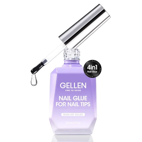 Miniatura 14 de GELLEN - Juego de capa base y capa superior de gel para uñas, 2 piezas de 18 ml, capa superior y base de gel de uñas de alta calidad, no necesita
