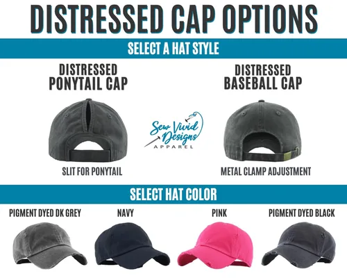 Miniatura 2 de Baseball Heart Hat w/Custom Name and/or Number Distressed Baseball Cap or Ponytail Hat Personalized Embroidered Baseball and Softball Mom Hat
