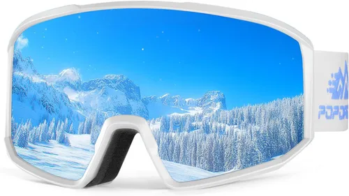 Miniatura 9 de Gafas de esquí OTG, 100% Protección UV, Antiempañamiento, Lentes polarizadas para esquí y snowboard para hombres, mujeres y adultos