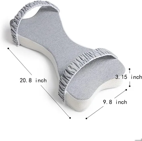 Miniatura 9 de Almohada de espuma viscoelástica para dormir, soporte para piernas y rodillas para embarazo, dolor de espalda, cadera y ciática, ideal para dormir