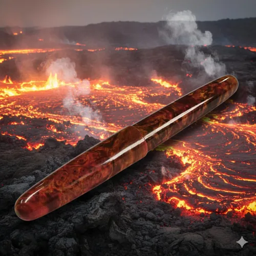 Miniatura 4 de Pluma estilográfica de madera estabilizada de lujo, barril de madera natural y resina hecha a mano, bolígrafo de escritura de punta fina