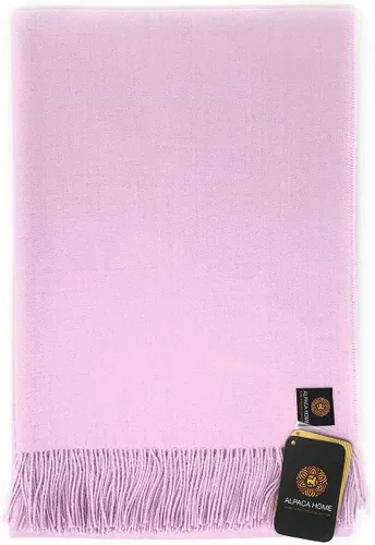 Miniatura 2 de Alpaca Home - Manta 100% de lana de alpaca para bebé, hipoalergénica y libre de alérgenos, para decoración del hogar o viajes, 51 x 71 pulgadas