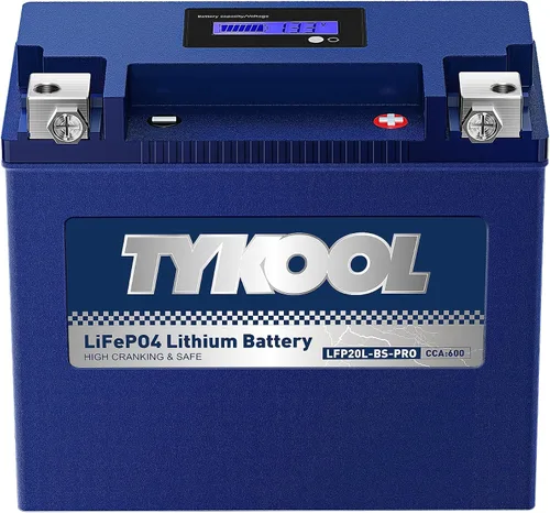 Miniatura 9 de TYKOOL YTX4L-BS-Pro Batería de litio de alto rendimiento para motocicleta, 180CCA 12.8V 3Ah LiFePO4, batería para deportes de motor, con BMS