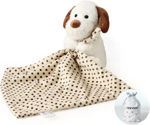 Miniatura 25 de CREVENT - Manta de felpa acogedora para bebé, mantita de seguridad con caras de animales para niños pequeños, regalo para bebés recién nacidos