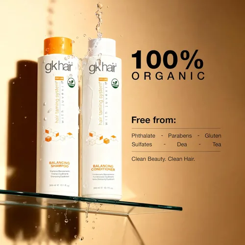 Miniatura 4 de GK HAIR Juego de champú y acondicionador equilibrante para cabello graso de hasta 72 horas de frescura, el mejor champú y acondicionador para cuero