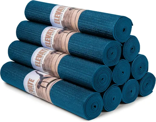 Miniatura 8 de Alfombrillas de yoga Plus, 72 x 24 pulgadas, 0.197 in de grosor, antideslizante, antidesgarros, fácil de limpiar, paquete de 10 Variado