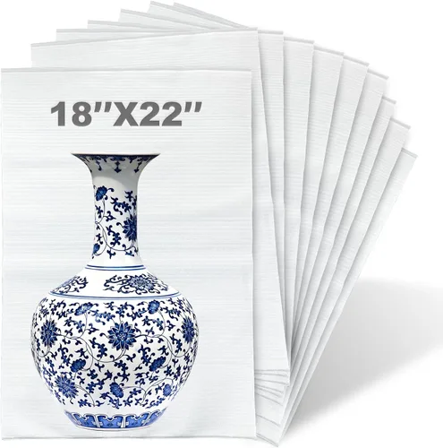 Miniatura 24 de Bolsas de espuma acolchada de 8'' x 10'', 50 piezas de suministros de amortiguación para mudanzas, bolsas de espuma que protegen artículos frágiles