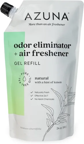 Miniatura 9 de Bolsa de repuesto de gel eliminador de olores totalmente natural Azuna Purificador de aire con aceite de árbol de té A base de plantas