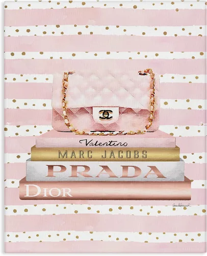 Miniatura 13 de Stupell Industries Glam - Lienzo decorativo para pared, diseño de botella de perfume dorado y rosa, fabricado con orgullo en Estados Unidos