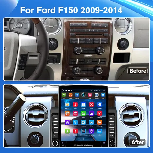 Miniatura 3 de 【4G + 64GB】 Radio estéreo de coche para Ford F150 2009-2014, Android 13 Wireless Carplay y Android Auto con pantalla táctil IPS de 9.7 pulgadas