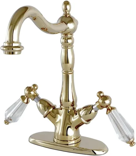 Miniatura 8 de Kingston Brass KS1498WLL - Grifo para fregadero con placa de cubierta, 6-1/2 pulgadas en alcance de boquilla, níquel cepillado cepillado níquel