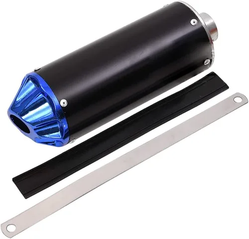 Silenciador de escape de motocicleta de aluminio azul de 1.102 in con abrazadera para 50cc 70cc 90cc 110cc 125cc chino Pit Trail Dirt Bike Mini
