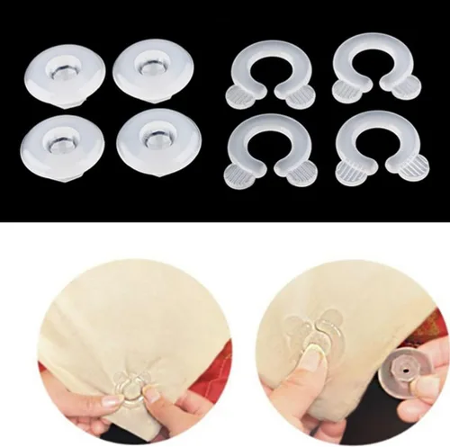 Miniatura 4 de ULTNICE Juego de 4 clips ajustables para sábanas de cama, sujetadores de sábanas para colchones ajustados y planos, accesorios de ropa de cama
