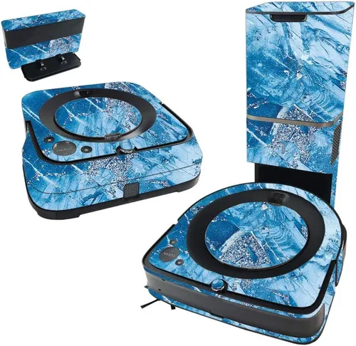 Miniatura 24 de MightySkins Skin compatible con iRobot Roomba s9+ Vacuum & Braava Jet m6 Bundle – Blue Canyon Cubierta de vinilo duradera y única Fácil