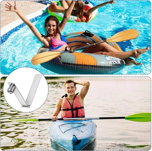 Miniatura 5 de 16 clips de resorte de botón, clips en forma de V, clips de acero inoxidable para kayak, resorte, tubo de bloqueo, clip de pasador de bloqueo