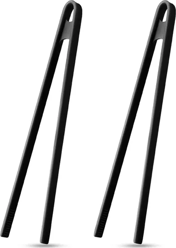 Patelai 2 pinzas de silicona de 11.8 pulgadas para cocinar, pinzas de silicona, pinzas para tostadora, largas resistentes al calor, utensilios de