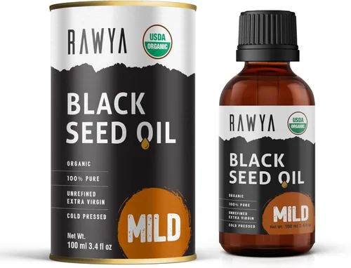 Miniatura 8 de RAWYA Aceite de semilla negra, sabor extrafuerte, alto TQ, prensado en frío, botella de vidrio, aceite de nigella sativa, ideal para el cuidado