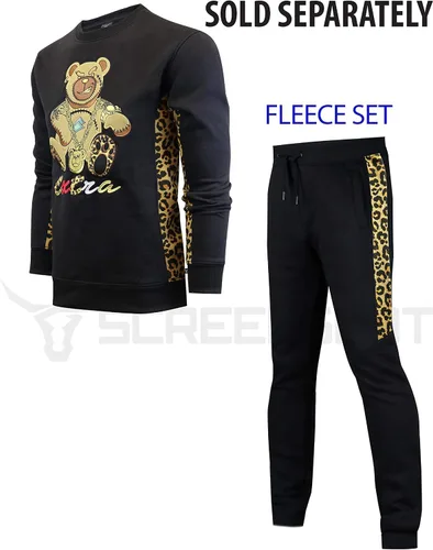 Miniatura 5 de SCREENSHOT APPLIQUE F11966 Premium Fleece Streetwear Chenille EMB Crew Neck Sweatshirt - Classic Fit