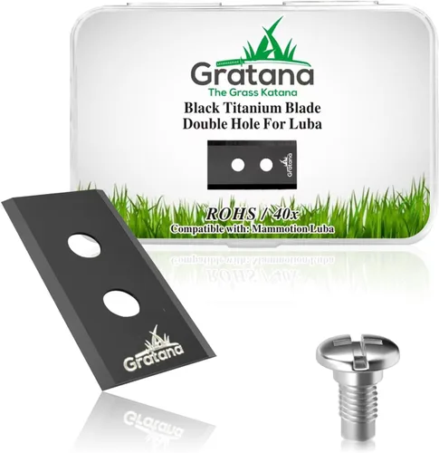 Cuchilla robótica para cortacésped (40, para Luba - doble agujero) para cuchillas de repuesto Mammotion Endurance, cortacésped robótico, compatible