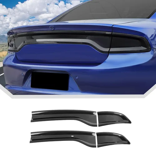Miniatura 8 de JeCar Cubierta de luz trasera ahumada luz trasera para 2011 2012 2013 2014 Dodge Charger Accesorios exteriores