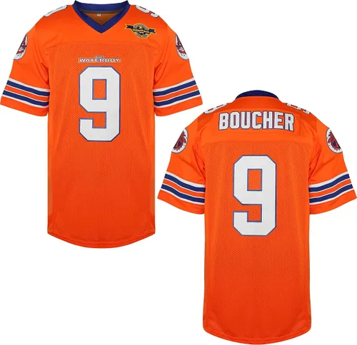 Camiseta de fútbol The Waterboy #9 Bobby Boucher 50 aniversario Mud Dogs Bourbon Bowl Movie Football Jerseys para hombres