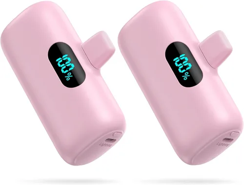 Miniatura 14 de Cargador portátil pequeño para iPhone 14/13,5000mAh PD cargador de carga rápida, mini batería portátil cargador de teléfono esencial de viaje