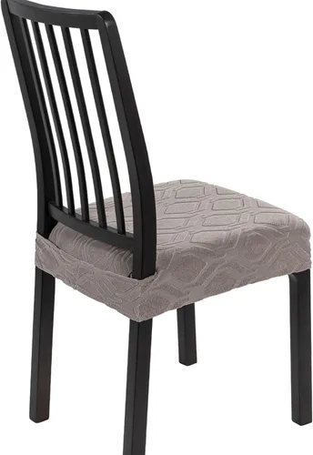 Miniatura 18 de SearchI Juego de 6 Fundas de Asiento para Sillas de Comedor Elásticas, Fundas de Asiento Suave Extraíbles y Lavables para Sillas de Comedor, Flor