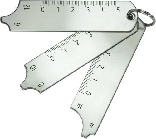 Miniatura 16 de RIVERWELD Juego de Calibradores de Soldadura de Filete de 7 Piezas Calibrador MG-11 Rl Calibradores de Profundidad Prueba de Inspección de Soldadura
