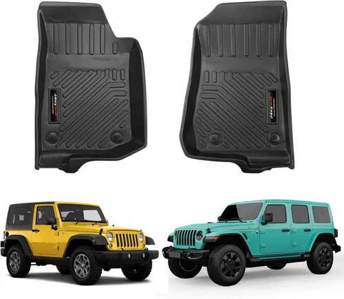 Miniatura 11 de Alfombrilla de carga y respaldo de TPE para todo clima para Jeep Wrangler JK 4 puertas 2007-2018 Accesorios