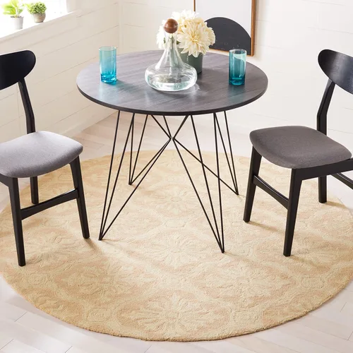 Miniatura 11 de SAFAVIEH Easy Care Collection EZC122B - Alfombra decorativa de enrejado con gancho a mano, 2 x 3 pies, color crema