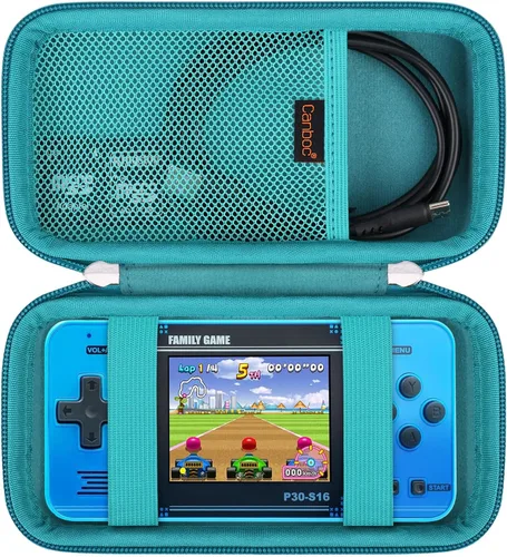 Miniatura 7 de Canboc Carrying Case for WELLST·G Handheld Game -Preloaded 220 Retro Video Games/ My Arcade Atari Pocket Player Pro Game Console, Mesh Pocket fits